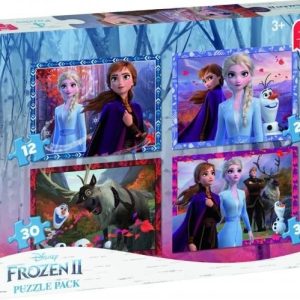 Puzzel 4-in-1 (12/20/30/36stuks) Disney Frozen 2