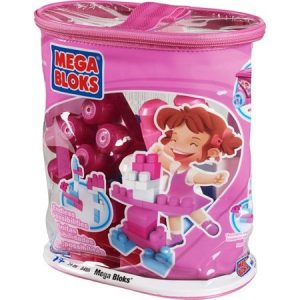 blokken in roze zak 24pcs