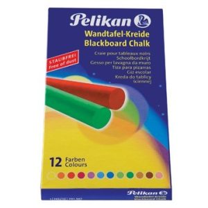 Pelikan Schoolbordkrijt 745/assorti kleuren – 12stuks