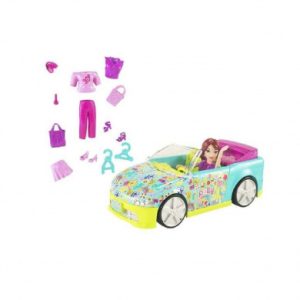 polly pocket blauwe auto