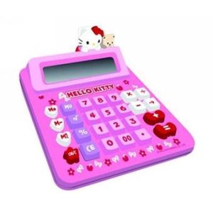 Hello Kitty rekenmachine met figuurtje