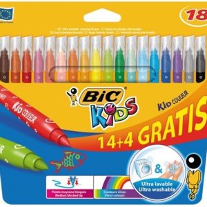 BIC Kids Viltstiften Kid Couleur – 14+4 gratis