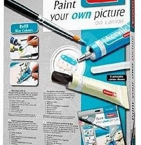 Paint your own picture blue colors starterspakket