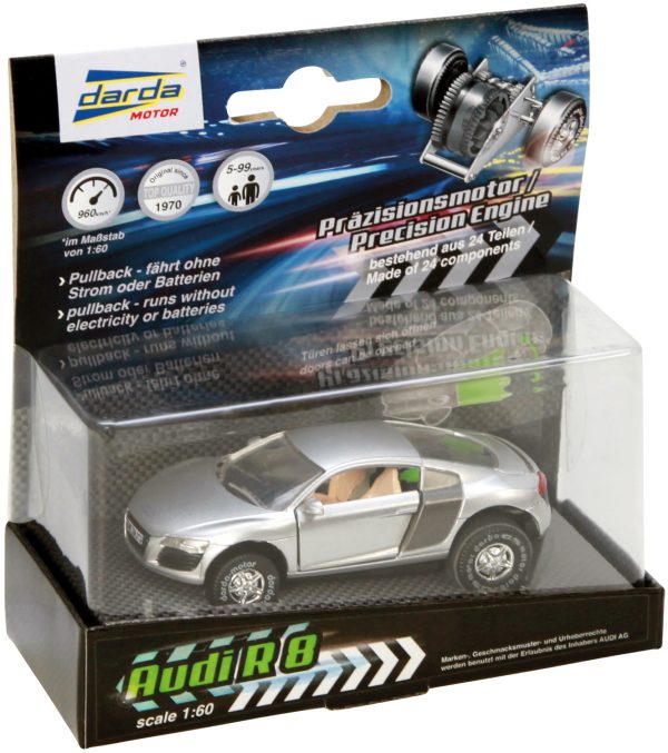 Darda Raceauto Audi R8 Zilver - Afbeelding 2