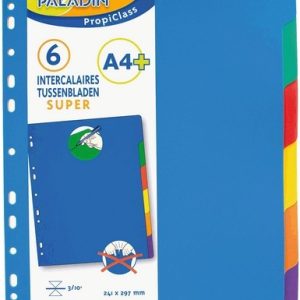 Tussenbladen Propiclass Super A4+/6 tabs