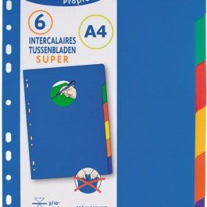 Tussenbladen  Propiclass Super A4/6 tabs