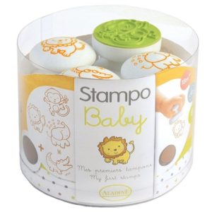 Stampo Baby – Savanne (4 stempels + 1 kussen)