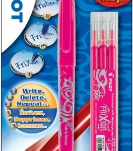 Pilot FriXion Rollerball 0,7mm – 1stuk + 3 vullingen (roze)