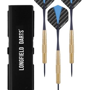 Dartsset in etui – Brass Steeltip 3stuks van 22gram