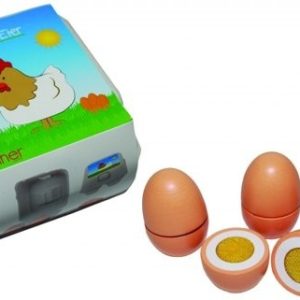 Eieren (splitsbaar) in kartonnen doosje – 4stuks