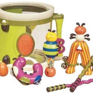 Parum Pum Pum Muziek Set – drum met 7 instrumenten
