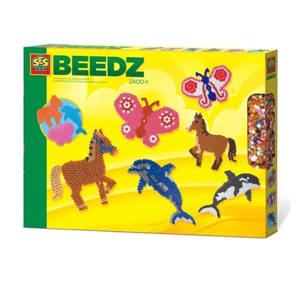 Strijkkralen paard, vlinder en dolfijn