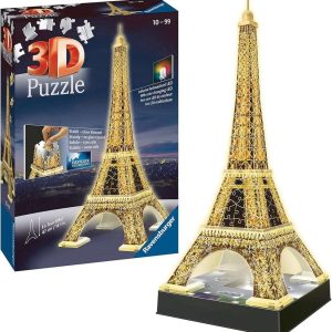 3D Puzzel (216stuks) – Eiffeltoren (Parijs) – Night Edition