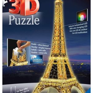 3D Puzzel (216stuks) – Eiffeltoren (Parijs) – Night Edition