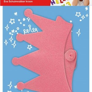 APLI Kids Schuimrubber (glitter) KROON – roze