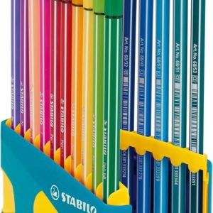 Stabilo Pen 68 ColorParade – Box 20stuks (turquoise/geel)