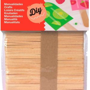 Houten sticks (naturel) 115x4mm – 50stuks