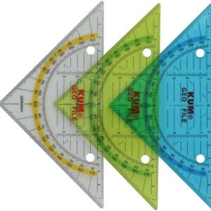 Kum Geodriehoek “Geo File” 16cm/45° – 1 exemplaar