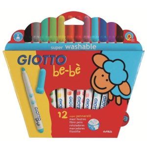 Giotto be-bé koffertje met 12 maxi stiften
