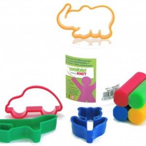 Fantasie klei 4 rollen x 150gr in emmer + accessoires