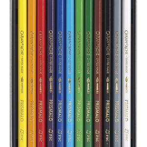 Caran d’Ache Kleurpotlood “Prismalo” Aquarel – 12stuks in metalen doos