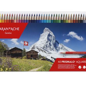 Caran d’Ache Kleurpotlood “Prismalo” Aquarel – 40stuks in metalen doos