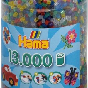 Hama Strijkkralen in pot – Transparantmix (53) 13000stuks