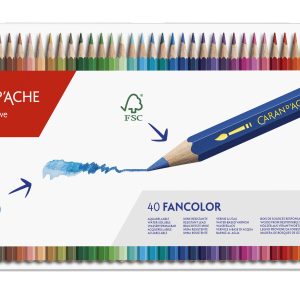 Caran d’Ache Kleurpotlood “Fancolor” – 40stuks in metalen doos