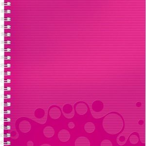 Noteboek A4 PP roze