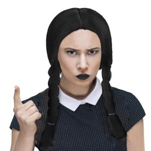 Pruik Wednesday Addams Family