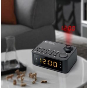 MUSE Wekkerradio met projectieklok – zwart