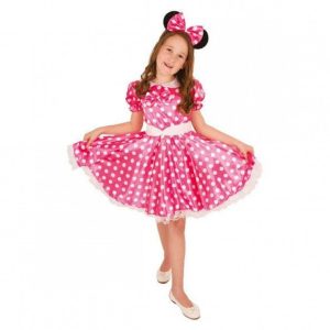 Kostuum Minnie Mouse (roze)