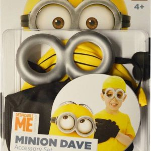 Minion Set voor kinderen (bril/muts/handschoenen) 4+