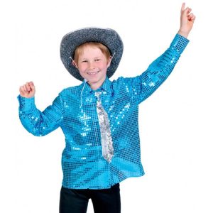 Disco Hemd Blauw