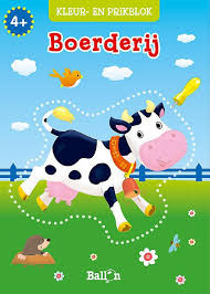 Kleur- en prikblok – Boerderij