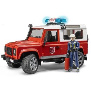 Land Rover Defender Brandweer met figuur
