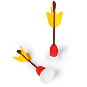 Soft Darts Indianenspel met 2 pijlen + 4 statische stickers
