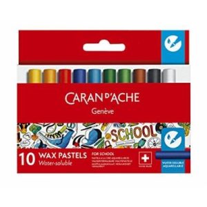 Caran d’Ache Waskrijt “School Line” Aquarel – 10stuks in karton etui