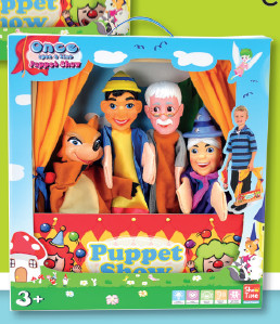 Houten Tafel-poppentheater Pinokkio