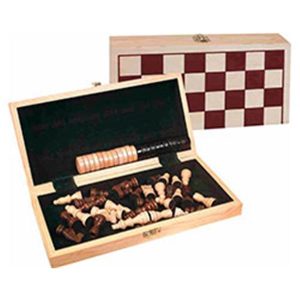 Schaak/dambord in koffer