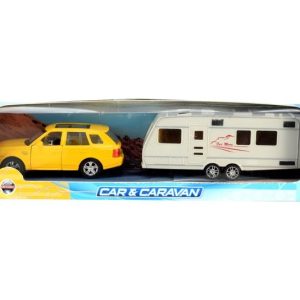 Die Cast auto met caravan