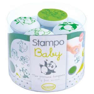 Stampo Baby – Dieren (4 stempels + 1 kussen)