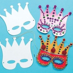 Masker + kroon (karton) – 12stuks