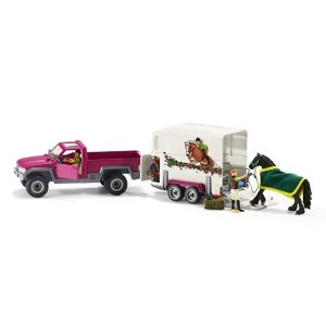 Schleich Horse Club – Pick-up met paardenaanhanger