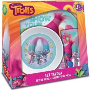 Trolls – Cadeauset ontbijt (melamine) 3stuks