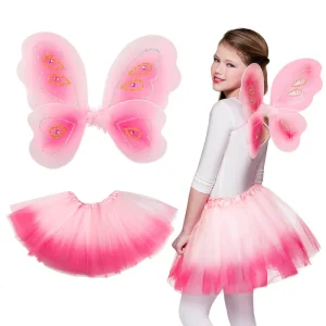 Set Fee (vleugels en tutu) – roze