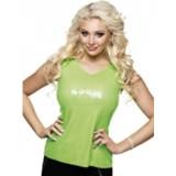 Top Sequins limoengroen (M)