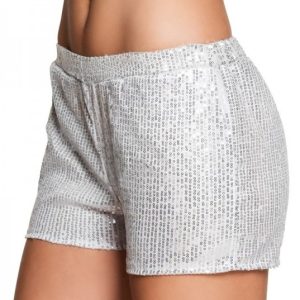 Hotpants Sequins zilver