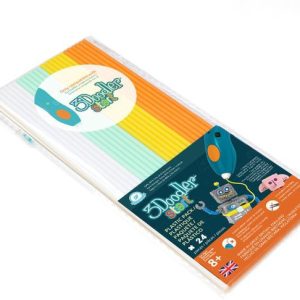 3Doodler navulling met 24 kleurstaafjes – Mix 1 (wit/mint/geel/oranje)