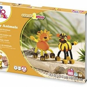 Set Modelleerklei Fimo kids Create&Play – gekke dieren (leeuw & tijger)